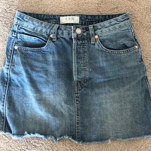 FREE PEOPLE DENIM SKIRT